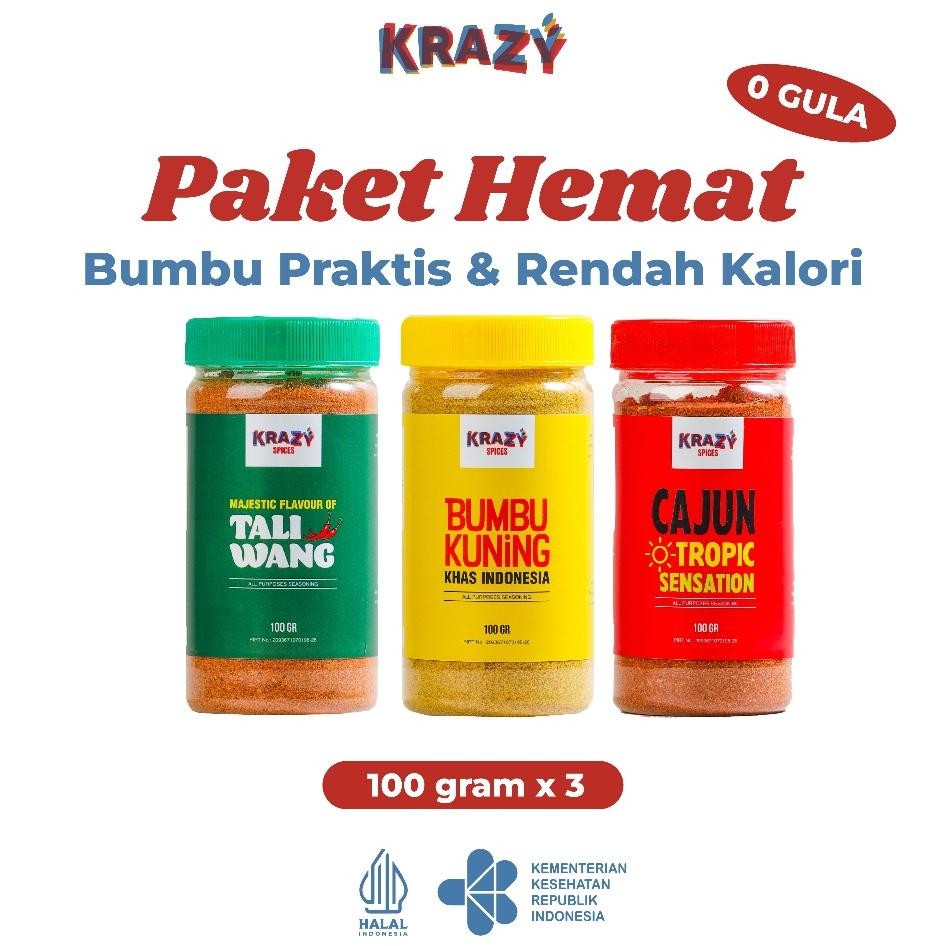 

Paket Hemat Krazy Spices Bumbu Marinasi Dry Rub 100 Gr X 3 Pcs