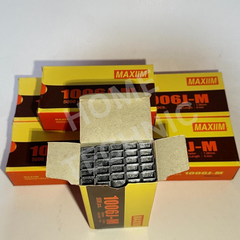 MAXIIM 1006 J Isi Stapler 6 mm - Staples Paku Tembak Model U 1006J / isi refill staples 1006 J aSt