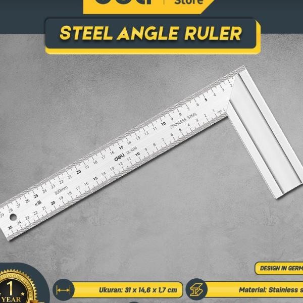 

Deli Steel Angle Rulerpenggaris Siku Tukang 30 Cm Stainless Steel Dl4036 Alat Perkakas