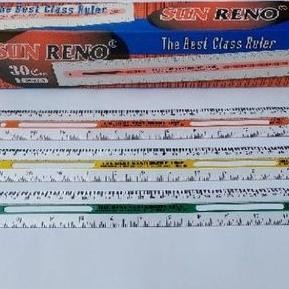 

Penggaris Ruler Mistar Merk Sunreno Panjang 30Cm 2 Dozen 2 Lusindus. Made In Indonesia