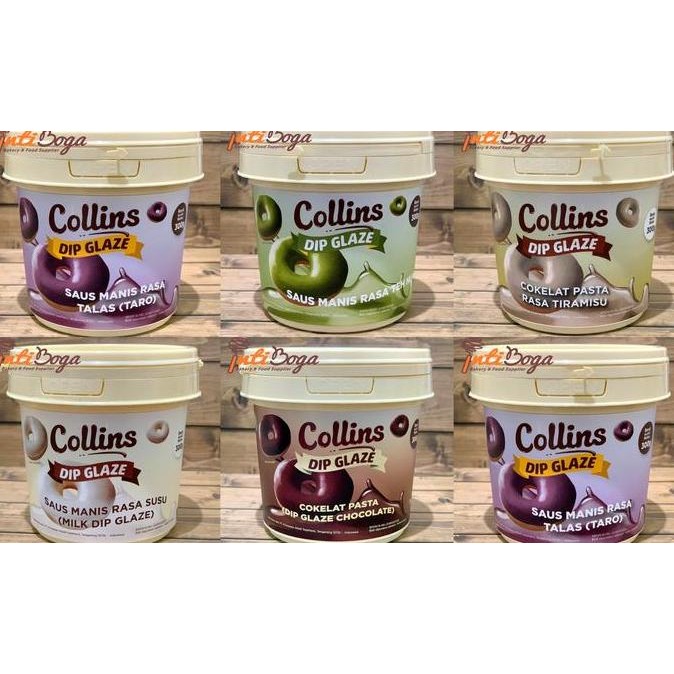 

Collins Dip Glaze 300gr - Donut Topping Donat