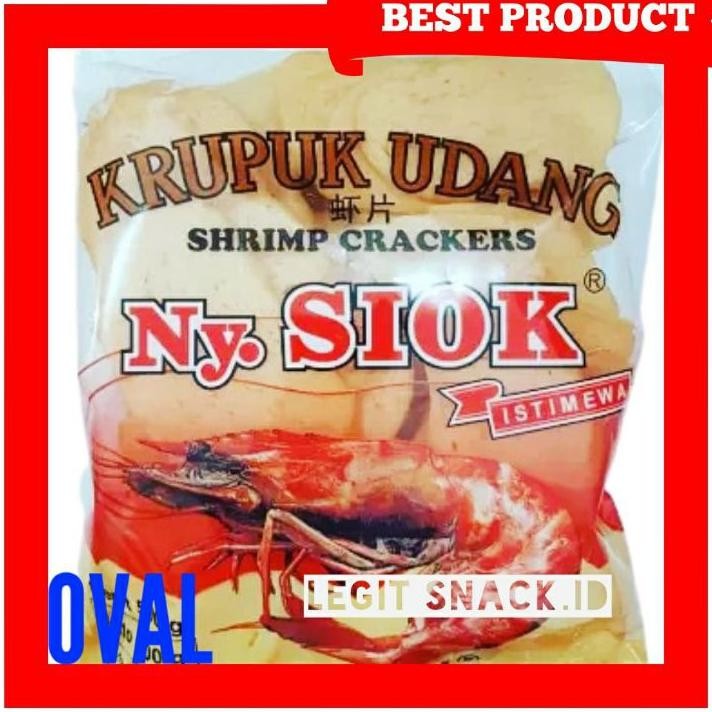 

Kerupuk Udang Nysiok Oval Bulat Krupuk Ny Siok Mentah Gr Ready Gojek Jakarta