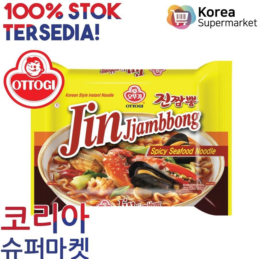 

Ottogi Jin Jjambbong Ramen 130Gmi Ramen Rasa Seafood Korea Sukabumi