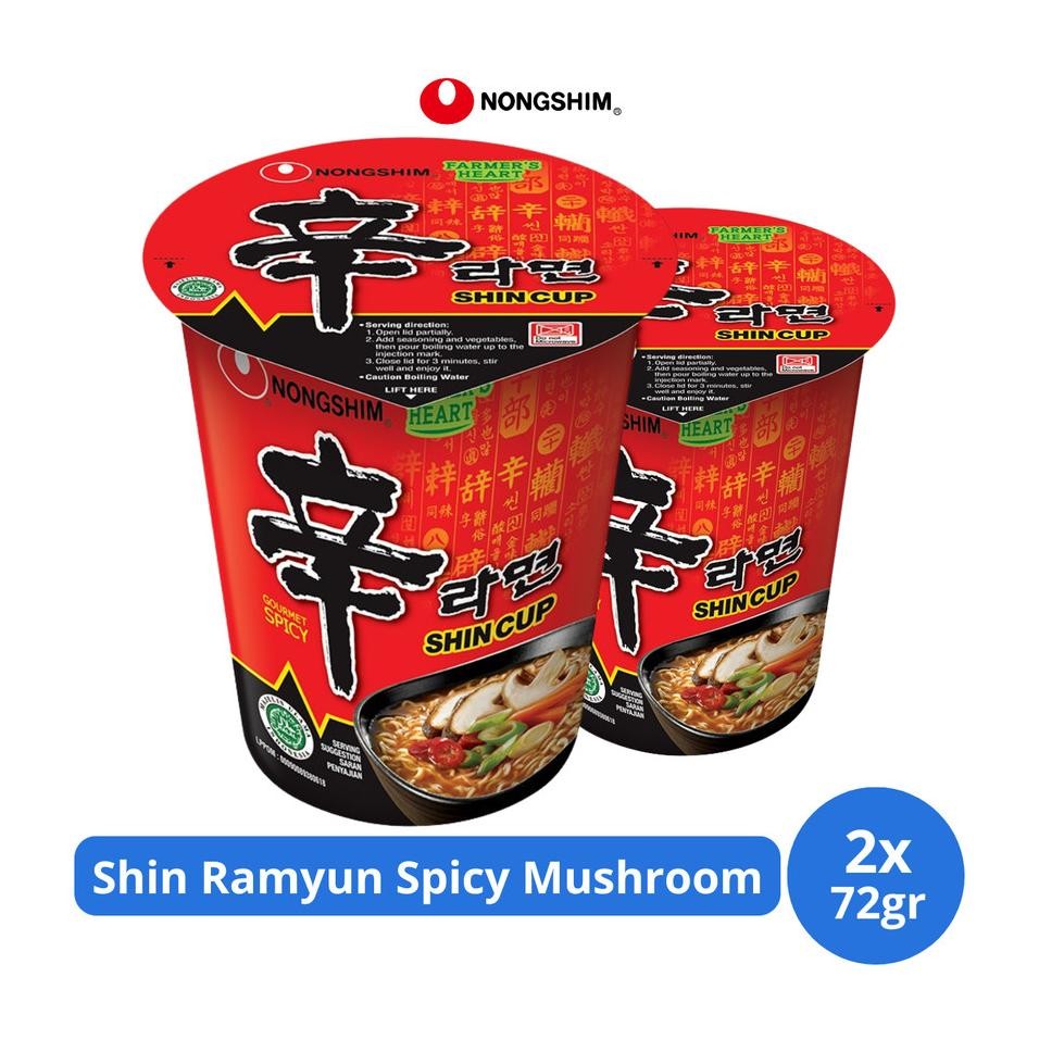

Nong Shim Shin Ramyun Spicy Mushroom 72Gr X 2 Pcs