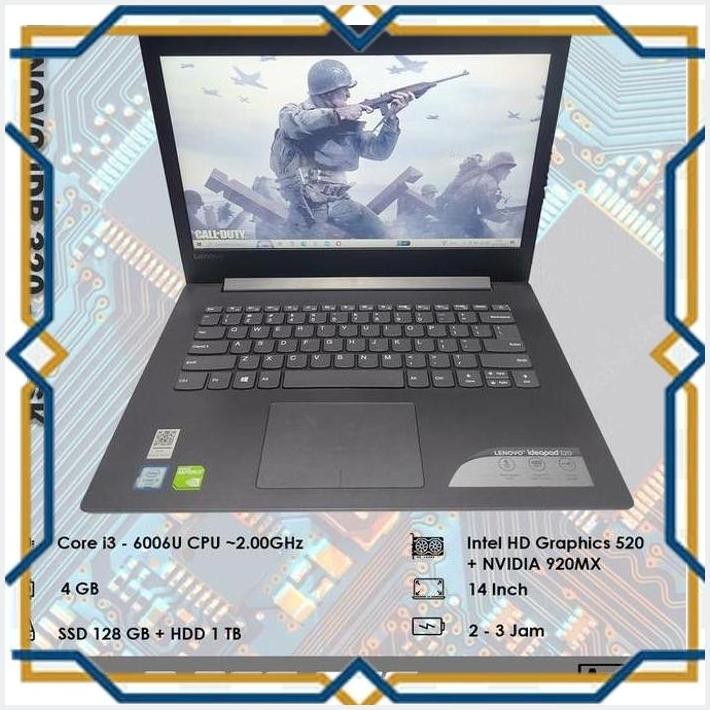 [ART] LENOVO IDEAPAD 320 - 14ISK - CORE I3 - GEN 6 TH - SUDAH SSD