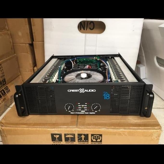 POWER AMPLIFIER CREST AUDIO CA18/CA 18 BODY PANJANG ORIGINAL DAN TERPERCAYA