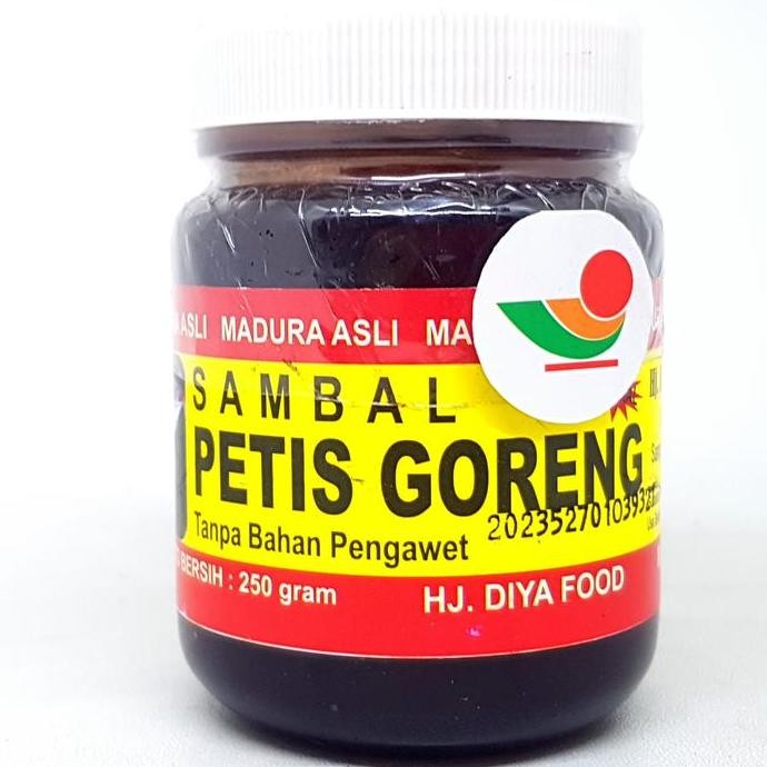 

*#*#*#] HJ. DIYA FOOD SAMBAL PETIS GORENG 250gr | BUMBU TAHU & GORENGAN MADURA