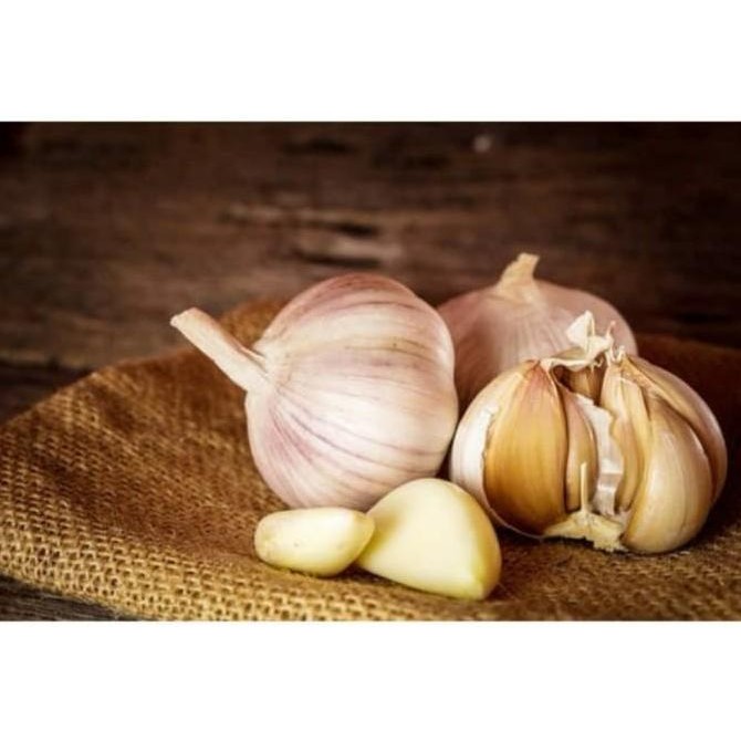 

JH8 Bawang Putih Utuh Segar Sayur Bawang Putih Garlic Fresh Bumbu