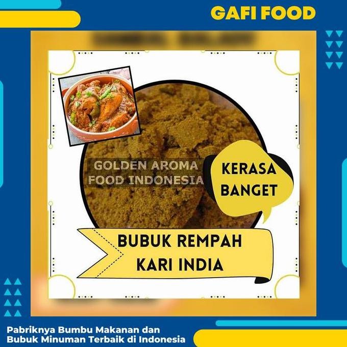 

JH8 GAFI FOOD Bubuk Rempah Kari India 1 Kg - Bubuk Kari Instan Berkualitas Tinggi & Halal MUI - Cocok untuk Memasak dan Makanan - Golden Aroma Food Indonesia