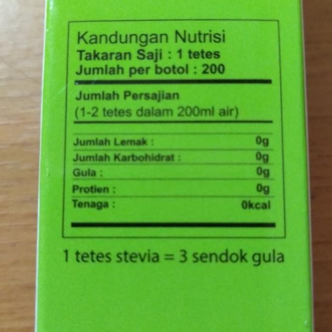 

JH8 gula stevia cair 15ml