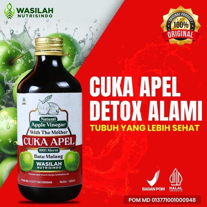 

JH8 Cuka Apel Wasilah Batu Malang with mother isi 320ml