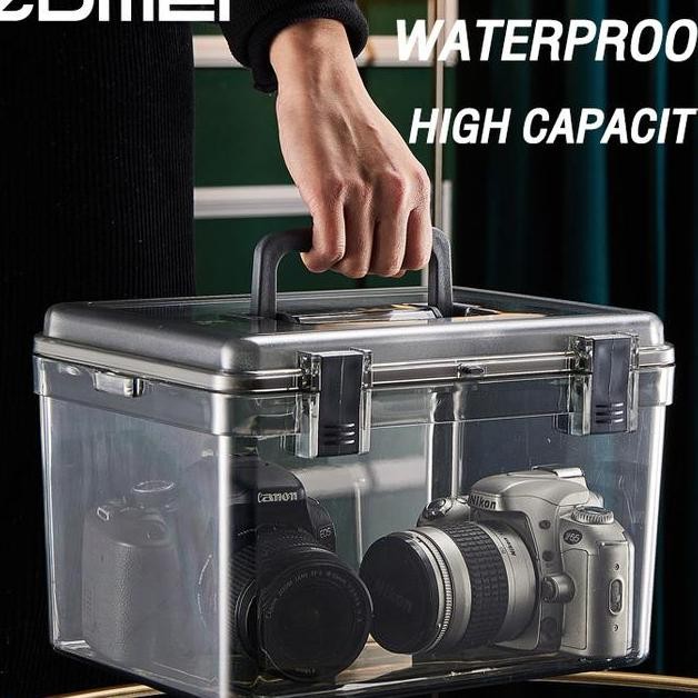 Kotak Tahan Lembab Kamera Dital Dry Box Kamera 3 In 1 Set Free Silica Gel Dan Hrometer Kualitas Bagu