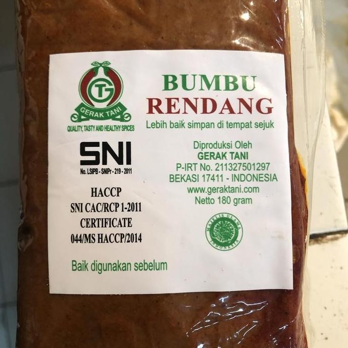 

JH8 Bumbu Gerak Tani Rendang 180gr