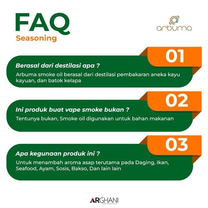 

JH8 Arbuma Smoke Liquid Flavour Seasoning Penambah Aroma Asap Makanan 250 Ml bumbudapur