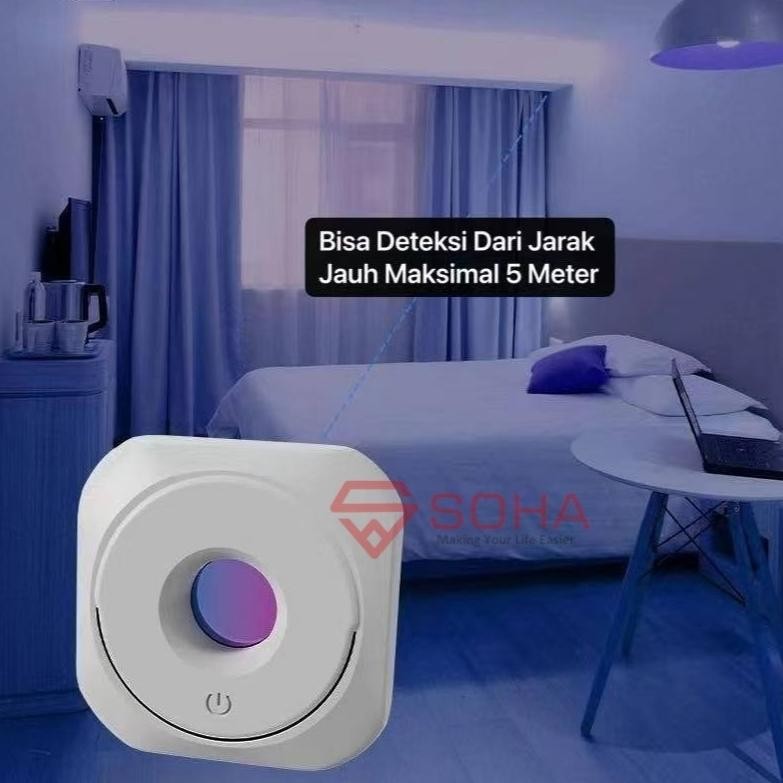 Exclusive Art-085 Alat Deteksi Kamera Tersembunyi Di Hotel / Kamar Mandi Pelacak Spy Camera Detector
