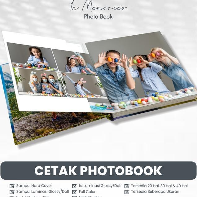 Cetak Photobook Jilid Hardcover Tersedia Berbagai Macam Ukuran Album Foto