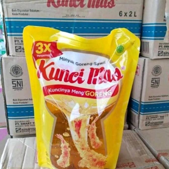 

JH8 minyak goreng kunci mas 2 liter promo murah Kuning Botol