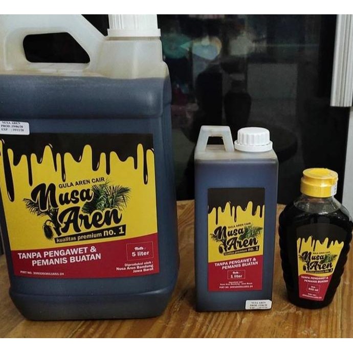 

JH8 GULA AREN CAIR NUSA AREN Brown Sugar 1 liter 1.3kg