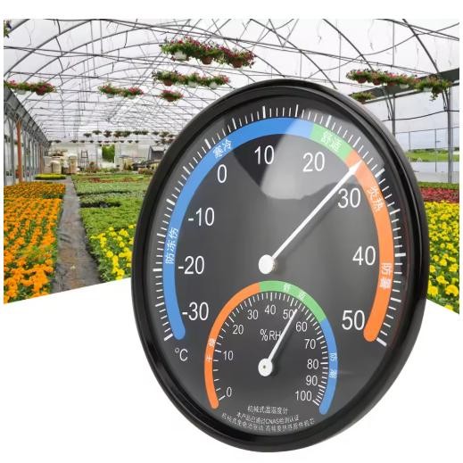 Wall Thermometer Alat Pengukur Pengatur Suhu Kelembaban Ruangan Panjang Dan Bulat Hygrometer Termome