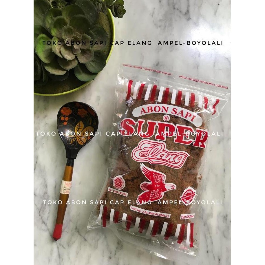

BARANG TERLARIS Abon sapi cap Super Elang