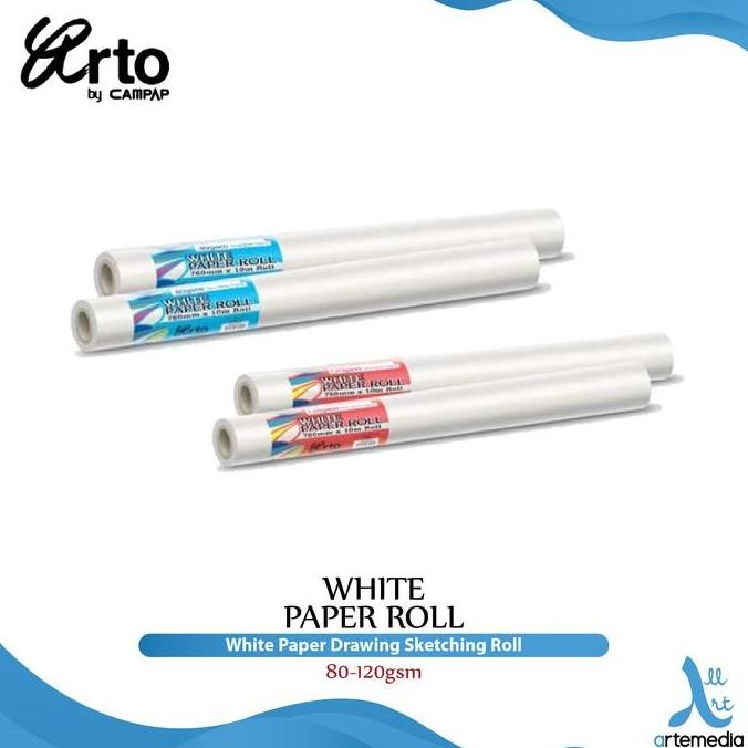 

Sale Kertas Gambar Arto White Paper Roll Drawing Sketching
