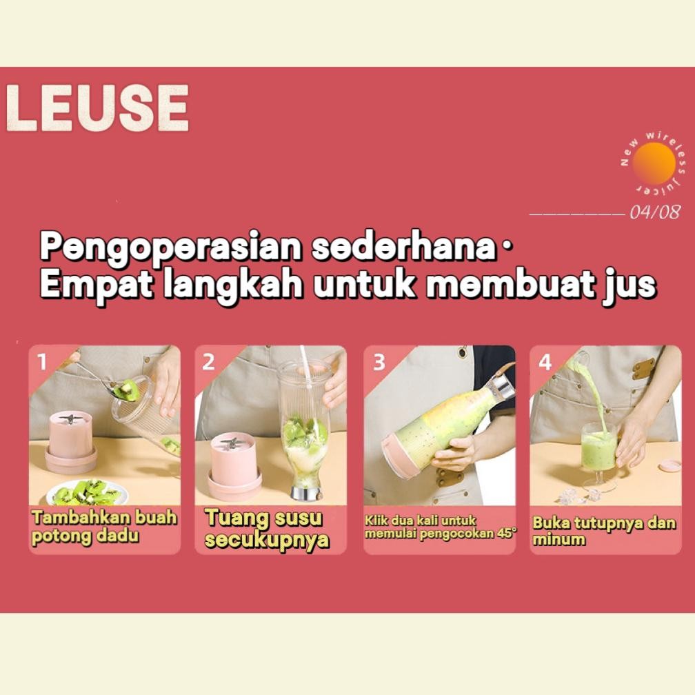 CHARLSIE Surabaya Blender Portable / Juicer Usb Mini Multifungsi 500mlCOD