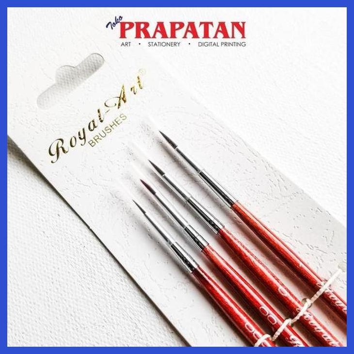 

( SEKOLAH / LUKIS ) COD KUAS LUKIS ROYAL ART 7514 HANDMADE SET 4PCS (SENI / MENGGAMBAR / ART / KERAJINAN ) GOOD QUALITY