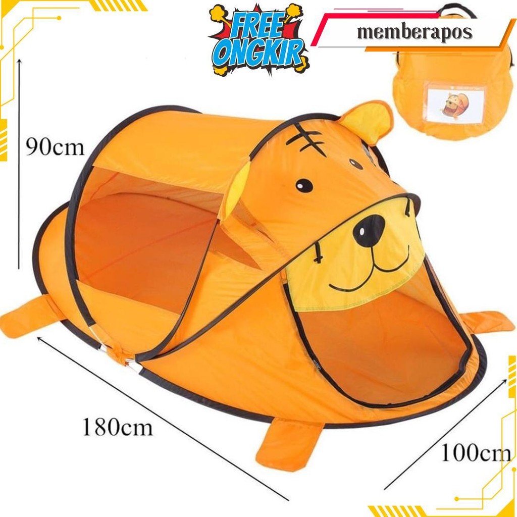Tenda Anak Kemah Anak Tenda Anak Jumbo Ukuran  180 X 100 X 90 Cm Bisa Cod