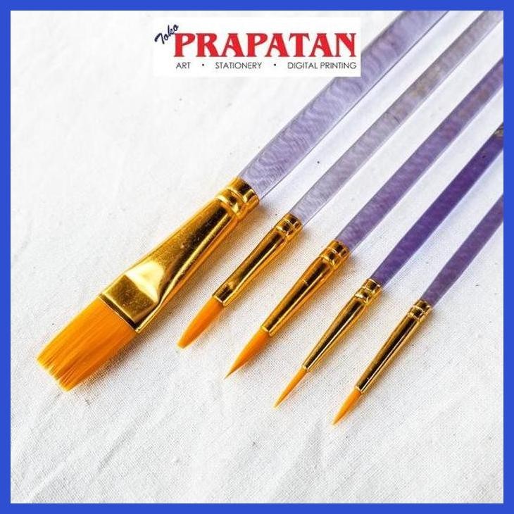 

( SEKOLAH / LUKIS ) SALE KUAS LUKIS V-TEC SET 5 PCS VT005/5 / V-TEC PAINT BRUSH (SENI / MENGGAMBAR / ART / KERAJINAN ) PRIVASI AMAN