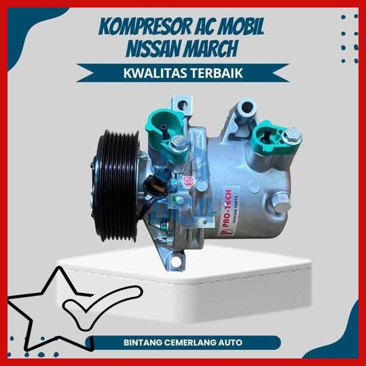 [TGA] KOMPRESOR AC MOBIL NISSAN MARCH DUS CALSONIC
