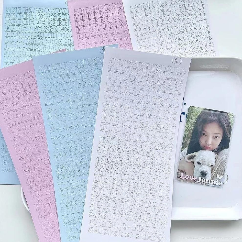 

1 Piece Sweet Letter Scrapbook Journal Sticker Cute Candy Color Alphabet Kpop Photocard Sticker Diy Decor Decal Student Supplies