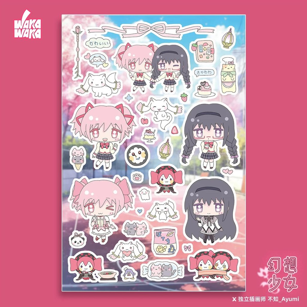 

Wakawaka Fantasy Girl Scrapbook Sticker Cute Character Decorative Stickers For Arts Diy Crafts Album Journal Planner