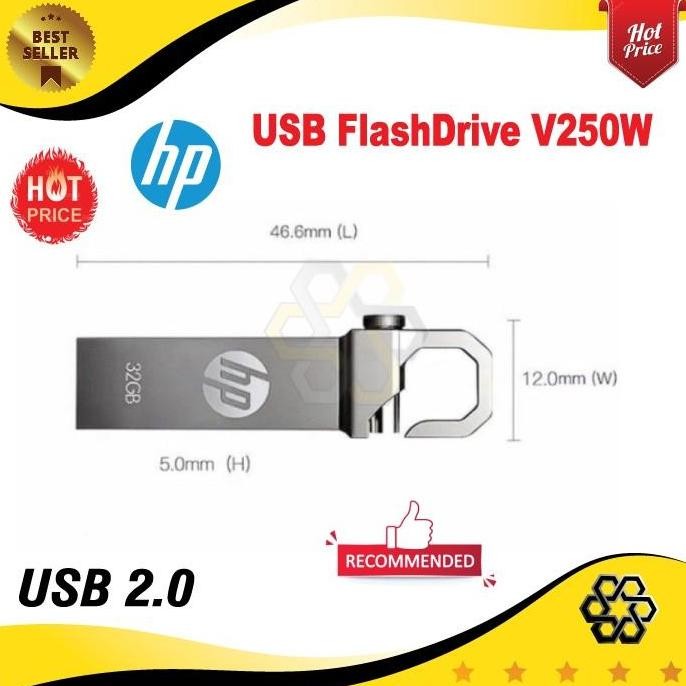 (Expert) FlashDisk HP Metal 2GB 4GB 8GB 16Gb 32GB 64GB 128GB USB 2.0 Waterproof