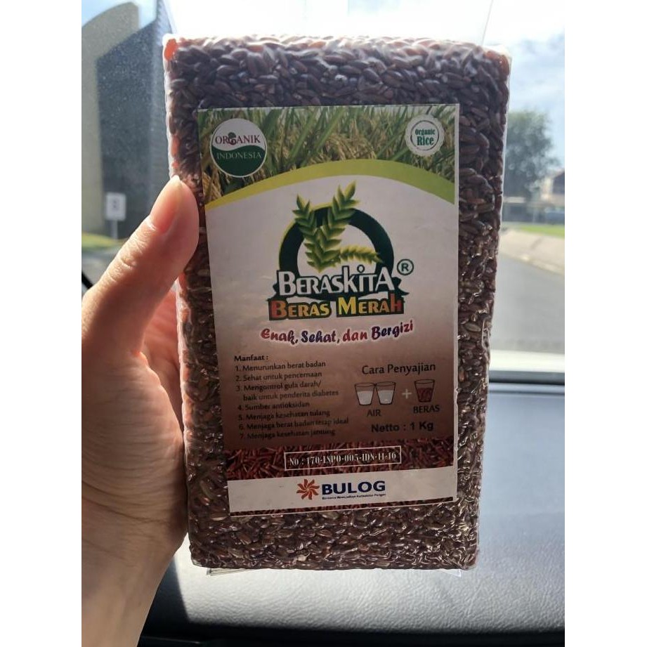 

(Expert) beras merah organik 1kg beraskita