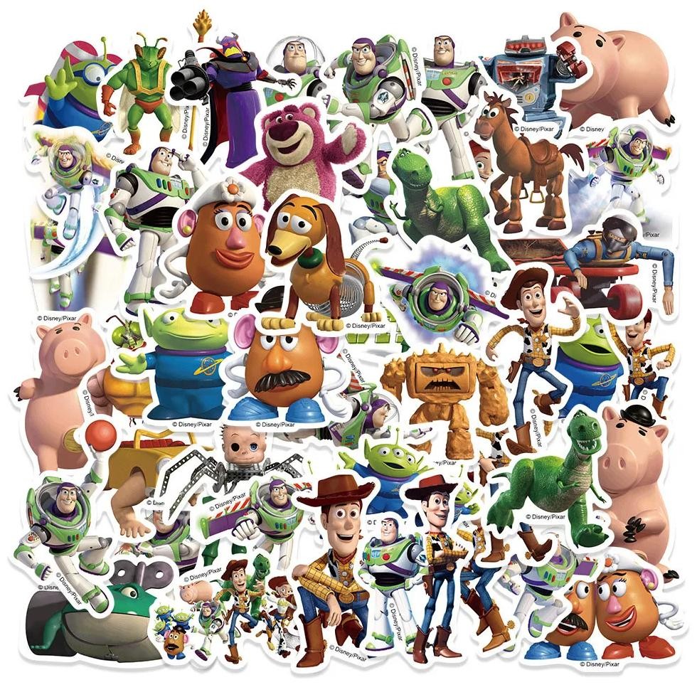 

Cute Disney Animated Toy Story Stickers, Refrigerator, Phone Case, Laptop, Suitcase Decoration, Cartoon Stickers, Children'S Toy