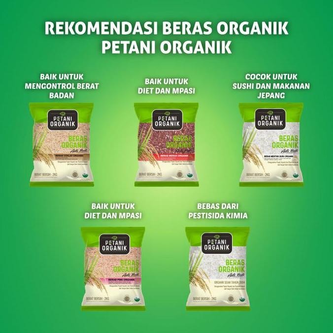 

(Expert) Beras Merah Petani Organik 2kg / Cocok Untuk Diet dan Mpasi