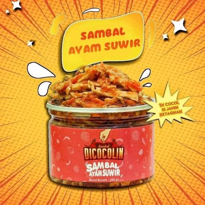 

JH8 Sambal Ayam Suwir (new varian by dicocolin) pilihan yang lebih sehat indonesia halal SPP-IRT