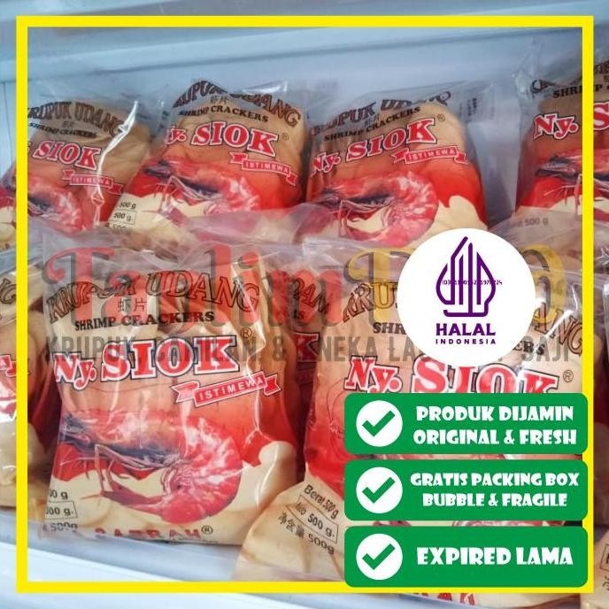 

JH8 Ny. Siok - Krupuk Kerupuk Udang Oval / Shrimp Crackers 500gr
