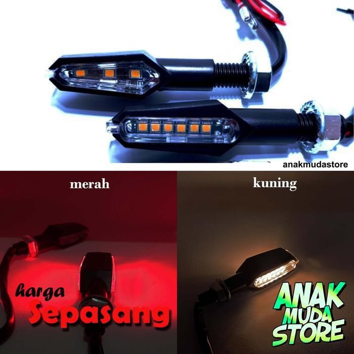 Gg Lampu Sein Sen Led 2 Sisi New Mini Vixion Old Megapro Cb150 Nvl Klx