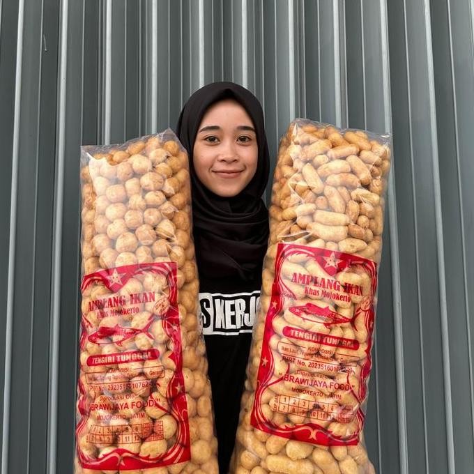 

JH8 Kerupuk ikan cap Tenggiri Tunggal kemasan Bal / Amplang Tengiri 700 gram