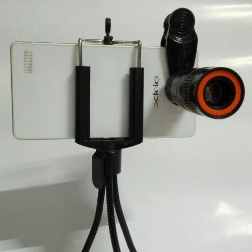 Lensa Tele Telescope Telezoom Teropong HP Handphone Kamera 8-12x Zoom