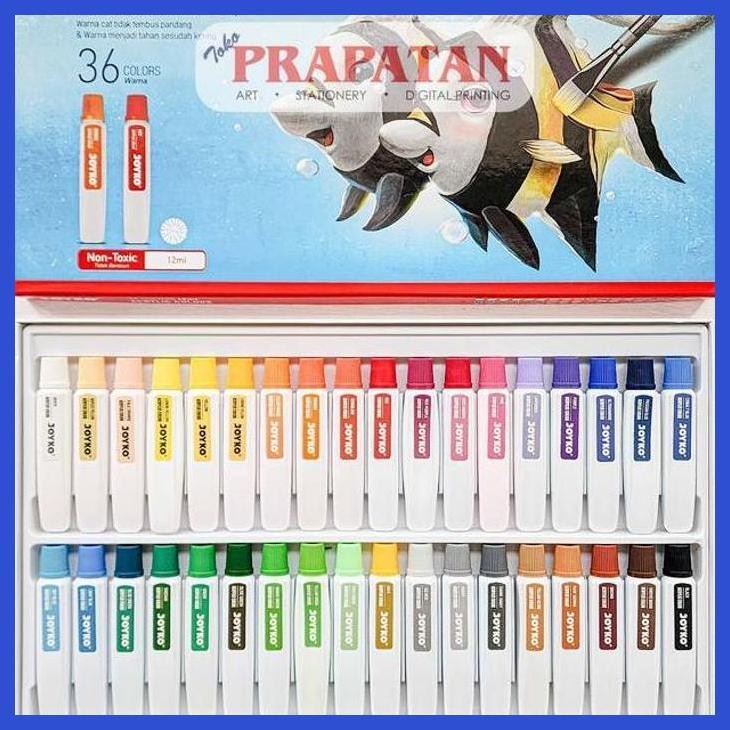 

( SEKOLAH / LUKIS ) DISCOUNT CAT AKRILIK SET JOYKO 36X12ML | JOYKO ACRYLIC SET (SENI / MENGGAMBAR / ART / KERAJINAN ) PACKING AMAN