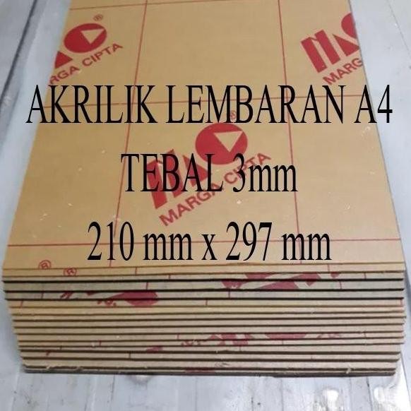 

[Expert] Lembaran Akrilik Marga Cipta A4 3mm