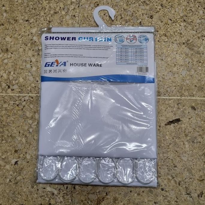 Shower Curtain Kamar Mandi 200 X 200 Cm Tirai Kamar Mandi 200X200