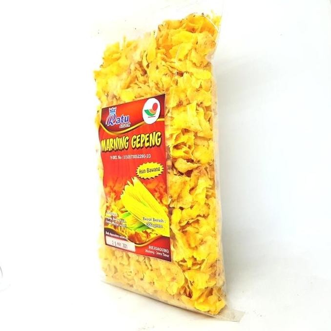 

RATU MARNING GEPENG ASIN BAWANG 300gr | JAGUNG TIPIS KERIPIK KRIPIK