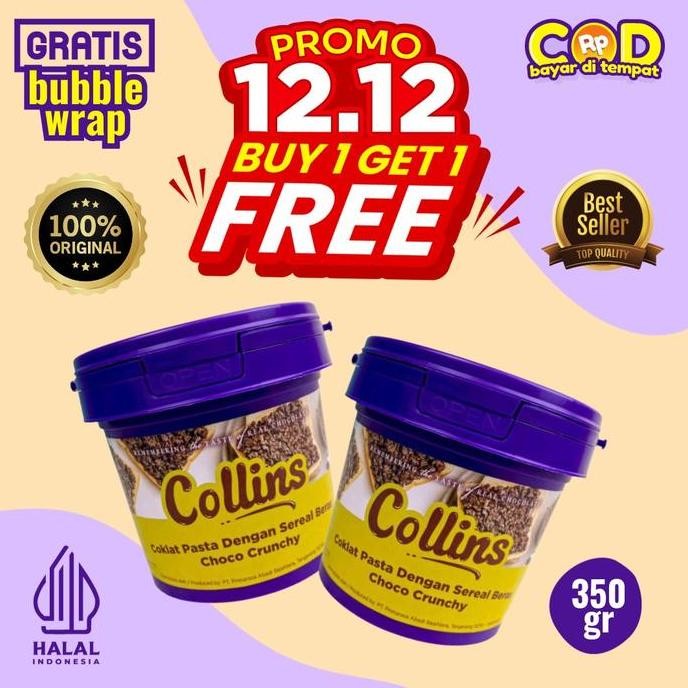 

PROMO BUY 1 GET 1 COLLINS CHOCO CRUNCHY DIP GLAZE CRISPY MALTS BISA COD GRATIS ONGKIR GRATIS BUBBLE WRAP SELAI COKLAT COKELAT CHOCOLATE JAM SAUCE TOPPING ROPANG ROTI KUE CAKE DONUT DONAT DOUGHNUT BOMBOLONI CROMBOLONI CHURROS MARTABAK MANIS UKURAN 350GRAM
