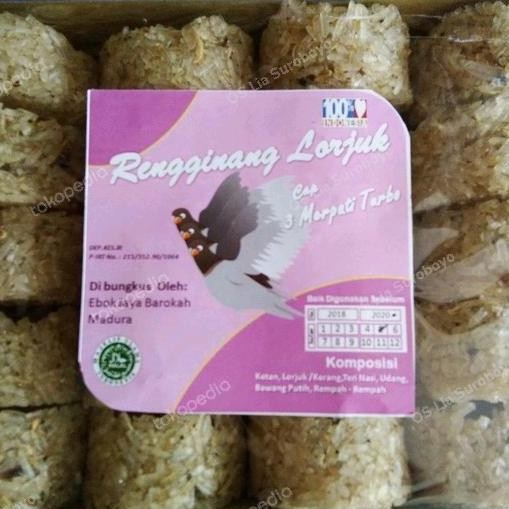 

Snack Rengginang lorjuk mentah Madura cap tiga merpati isi 20 biji