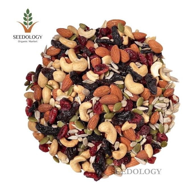 

Jumbo Mixed Fruit & Nut 1Kg - Campuran Kacang dan Buah Kering