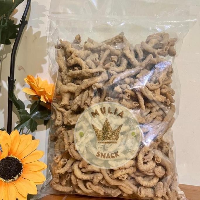 

1 KILOGRAM Keripik usus ayam super enak