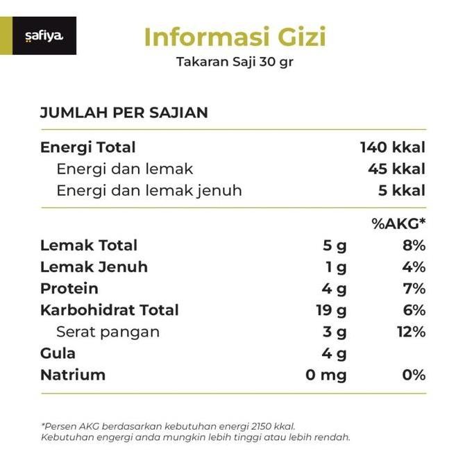 

Muesli Safiya 500 gr Sereal Makanan Ringan Mix Dried Fruit Fruit